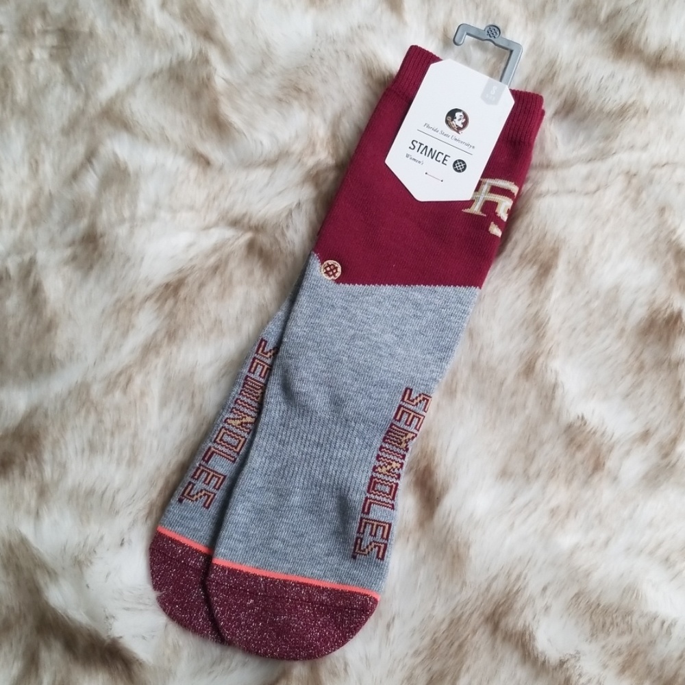 🔥🔥3/$15 STANCE🧦FSU Womens Crew Socks